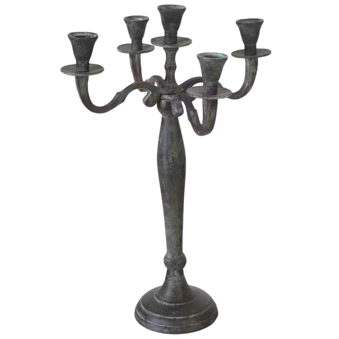 Candlestick Classic Antique Look Aluminium 40 Cm