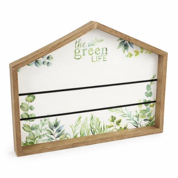 Memo Board Card Holder House Green Life 32 Cm