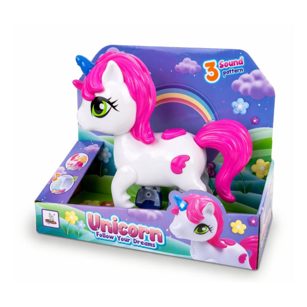 Unicorn With Light And Sound 23 Cm
