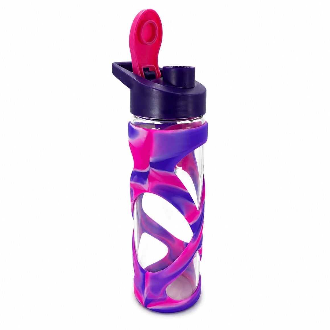 Green Canteen Flip Cap Drinking Bottle Glass Purple/pink 561 Ml