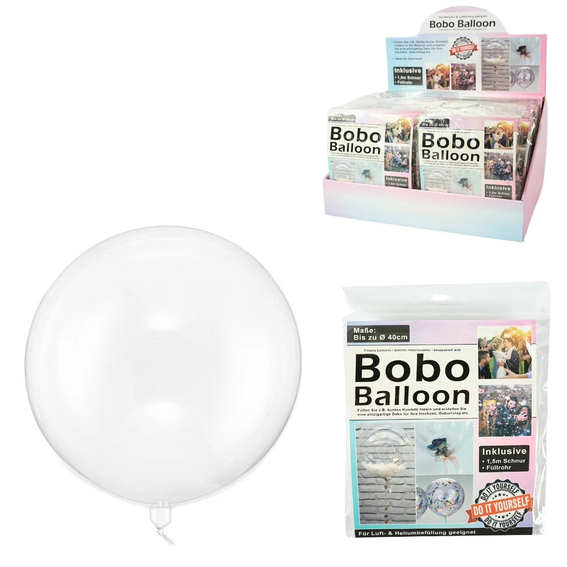 Bobo Balloon Fillable 40 Cm