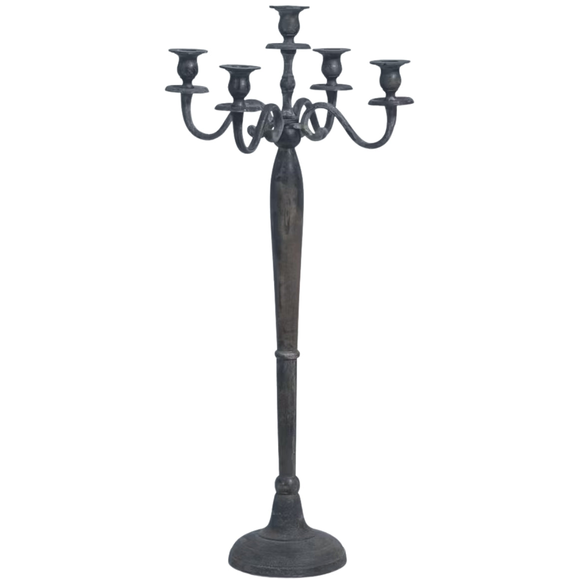 Candlestick Classic Antique Look Aluminium 78 Cm