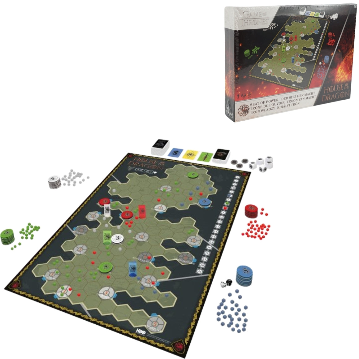 Game Of Thrones House Of Dragon Seat Of Power Board Game 37 Cm