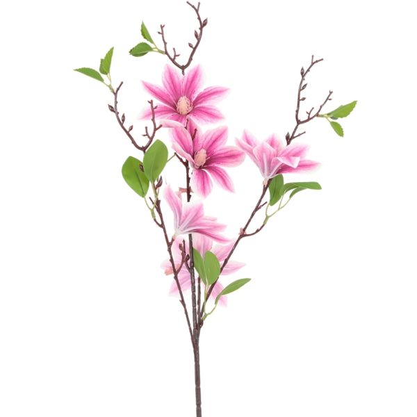 Countryfield Artificial Magnolia Flower Purple 82 Cm