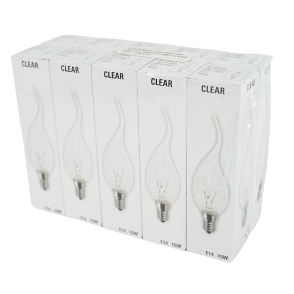 Light Bulb Candle Transparent E14 230v 15w