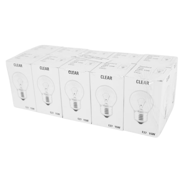 Light Bulb Ball Transparent E27 230v 15w