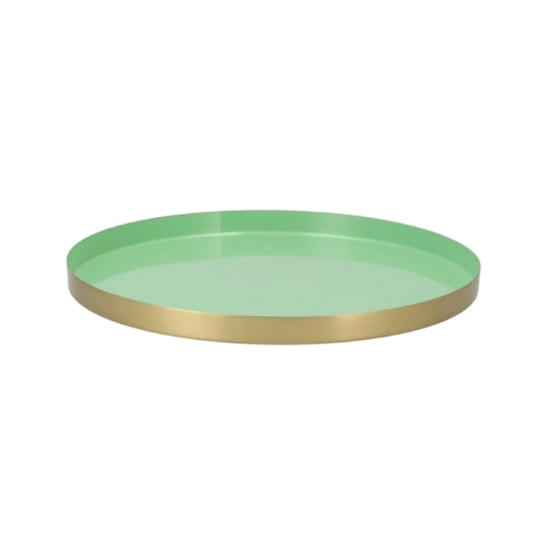 Marrakech Mint Gold-colored Tray 33 Cm