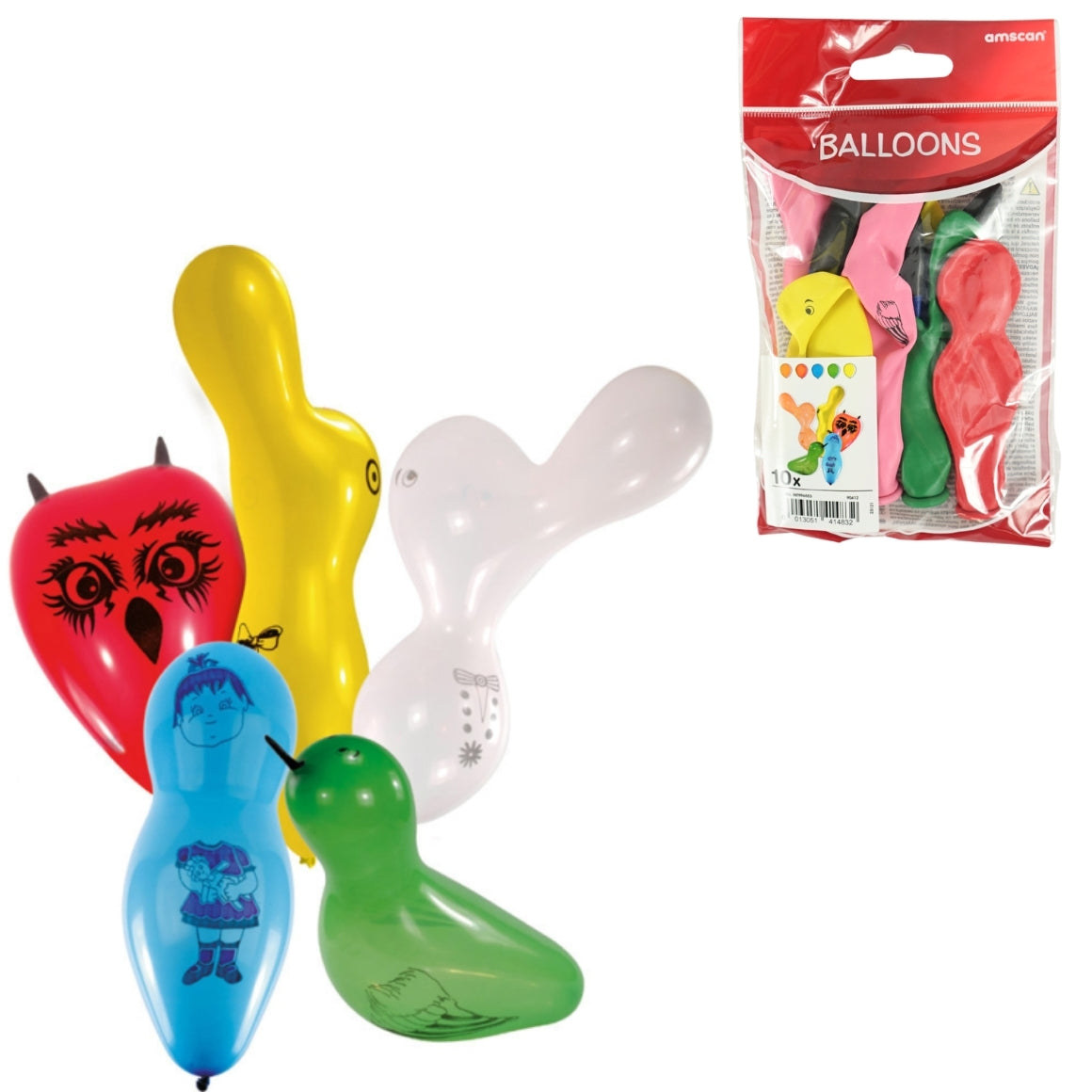 Amscan Shaped Balloons 35 Cm 10 Pieces