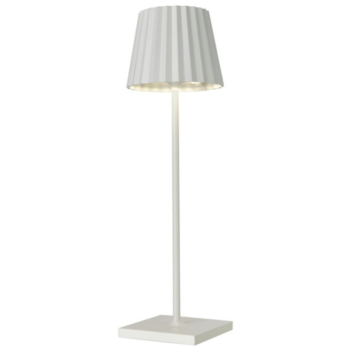 House Of Nature Rechargeable Led Table Lamp White 38 Cm