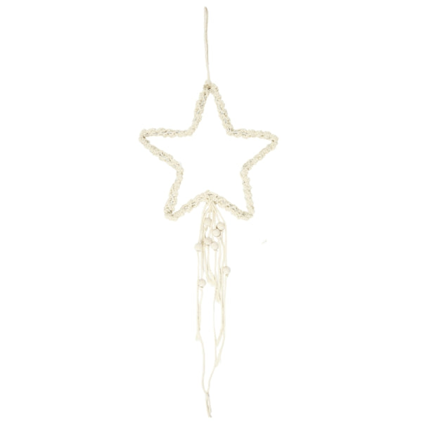 Hanging Star Macramé Cream 70 Cm
