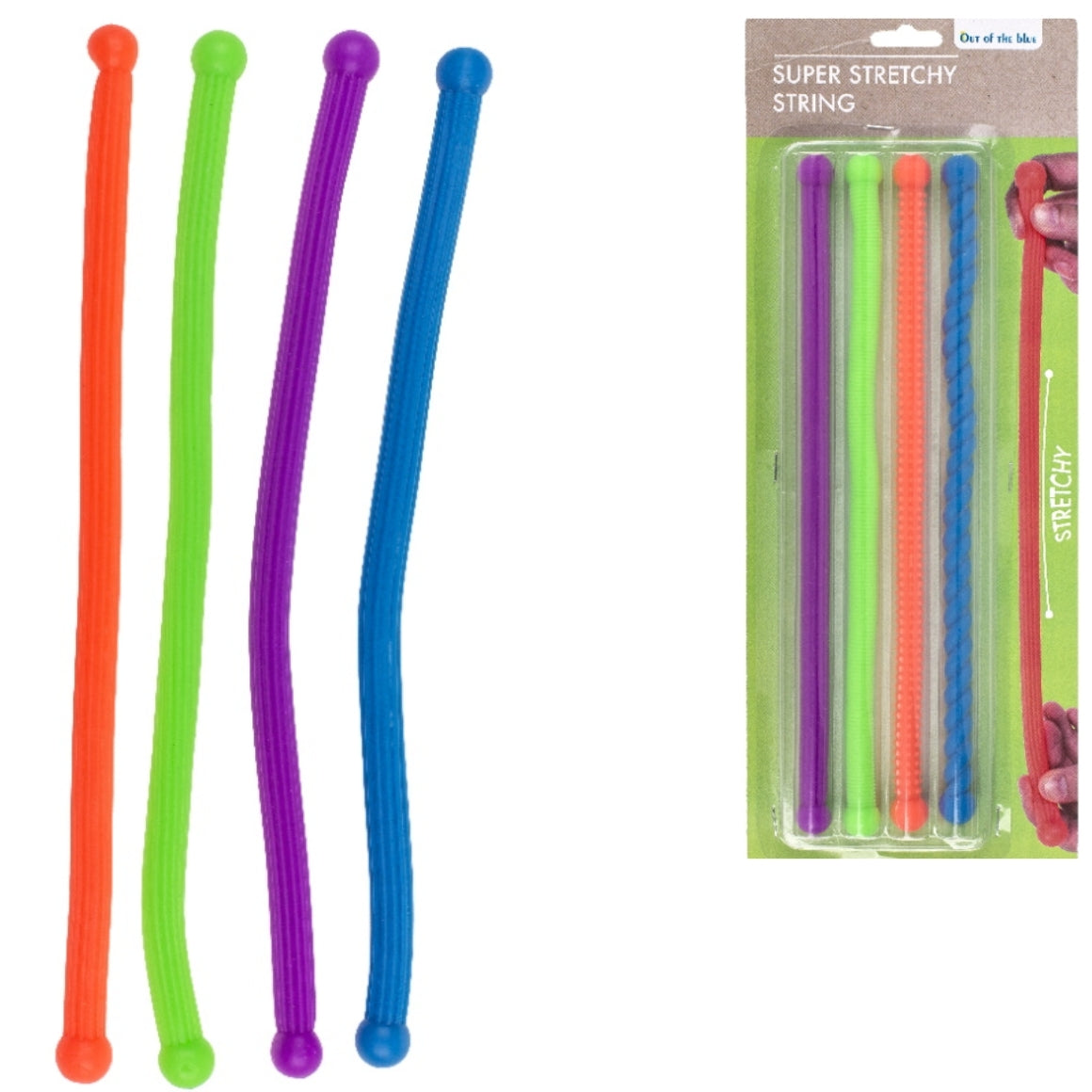 Super Stretch Anti-stress Rope 27 Cm Set Of 4