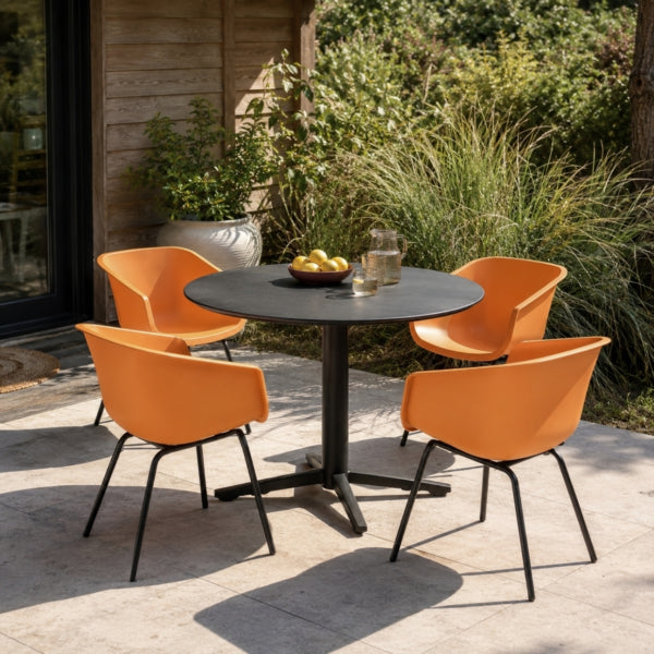 Hartman Silla De Jardín Amalia Rondo Xerix/naranja 80 Cm