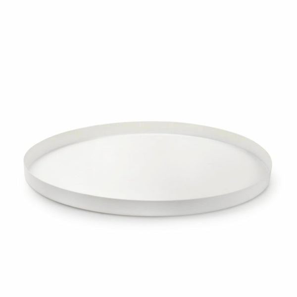 Round Metal Tray White 31.5 Cm