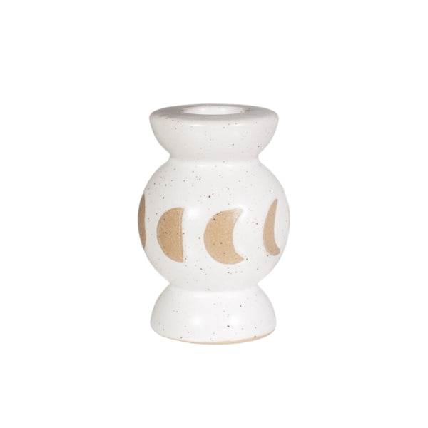 Sass & Belle Candlestick Moon Phases White 8 Cm