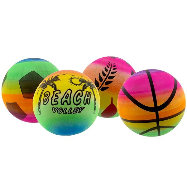 Plastic Rainbow Ball 23 Cm