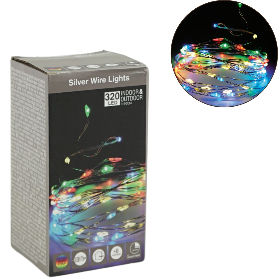 Light Chain 320 Led Eu Plug Multi Color 32 Meters