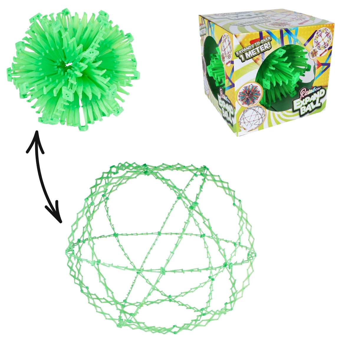 Rainbow Stretchable Mega Ball 100 Cm
