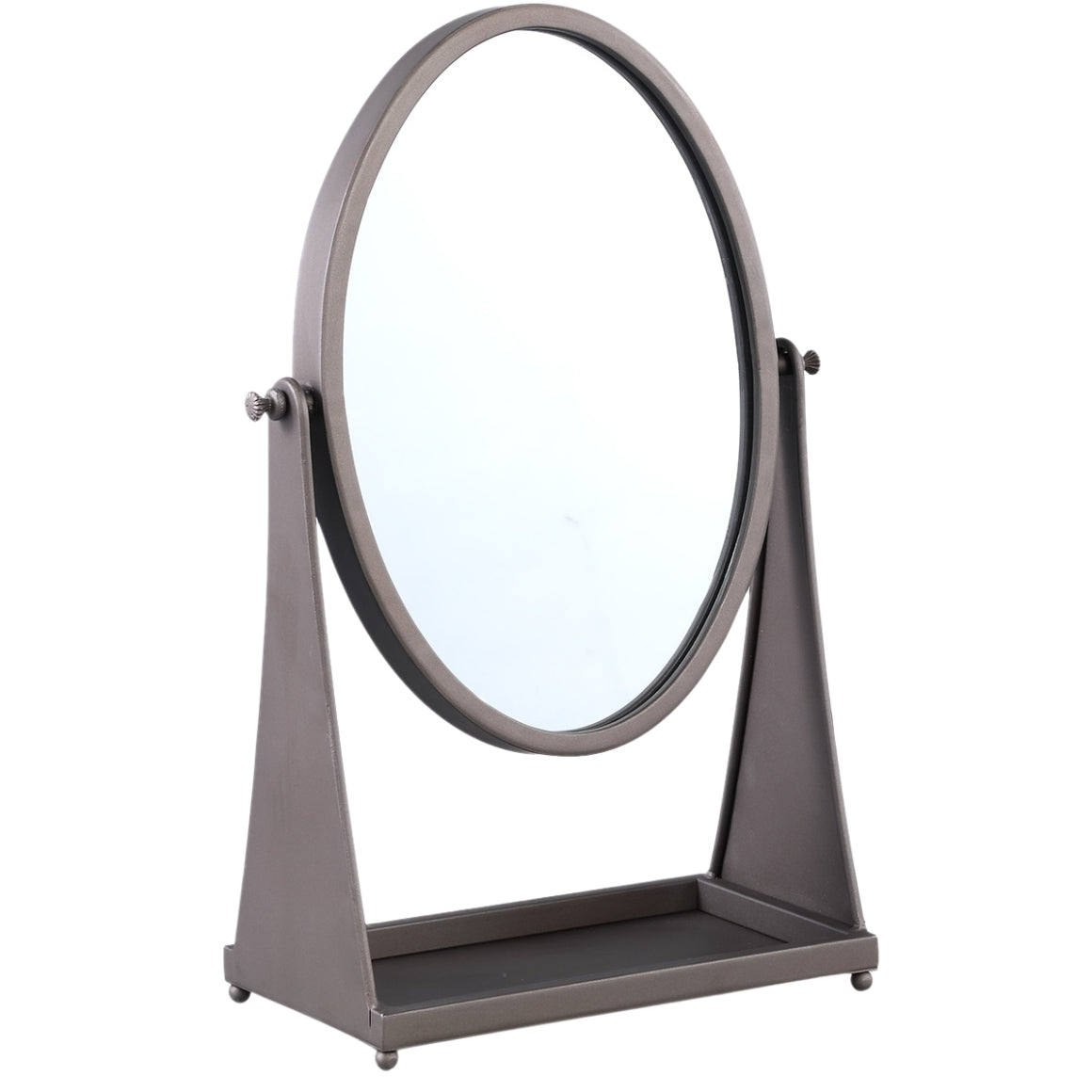 Ptmd Mirror Francess Oval Brown 43 Cm