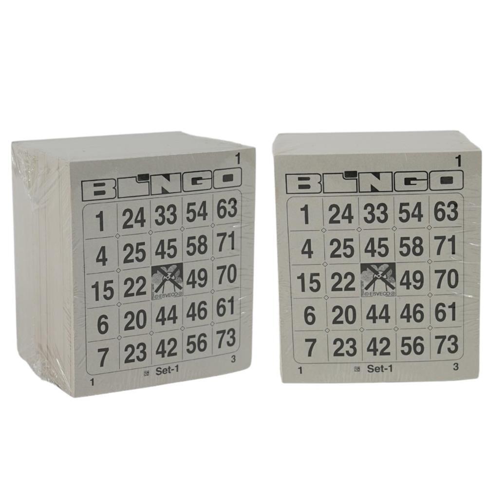 400056 Bingo Card 1-75 Block 8-thick Single