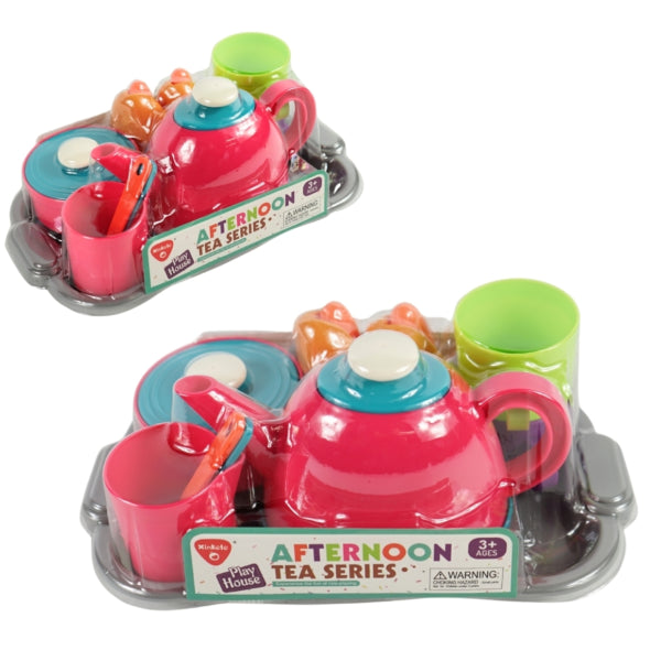 Play House Tea Set With Tray 13-piece