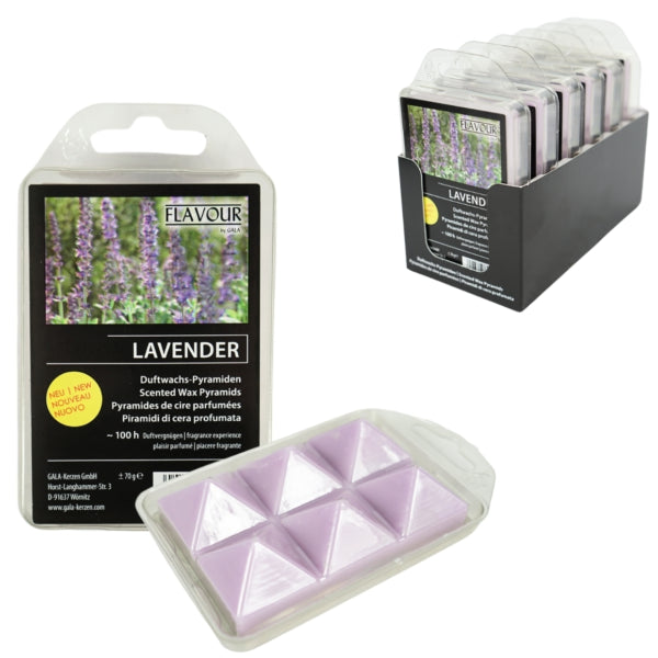 Gala Wax Melts Pyramid Lavender 6 Pieces