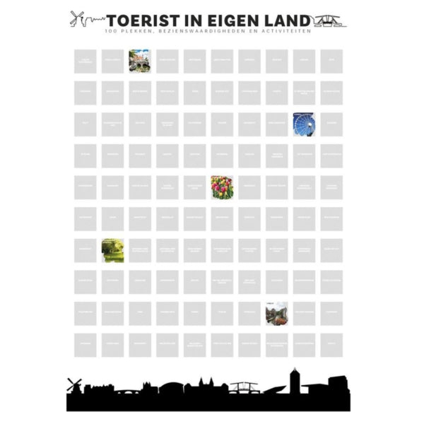 Senza Scratch Plakat turystyczny w moim własnym kraju 80 cm