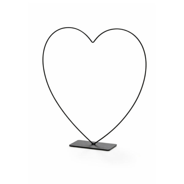 Cadre Coeur Décoratif Noir 30 Cm