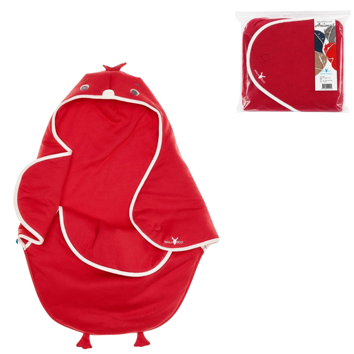 Wallaboo Baby Blanket Coco Red 70 X 90 Cm