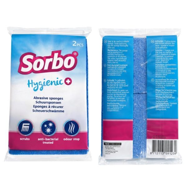 Sorbo Hygienic+ Scouring Sponge Set Of 2