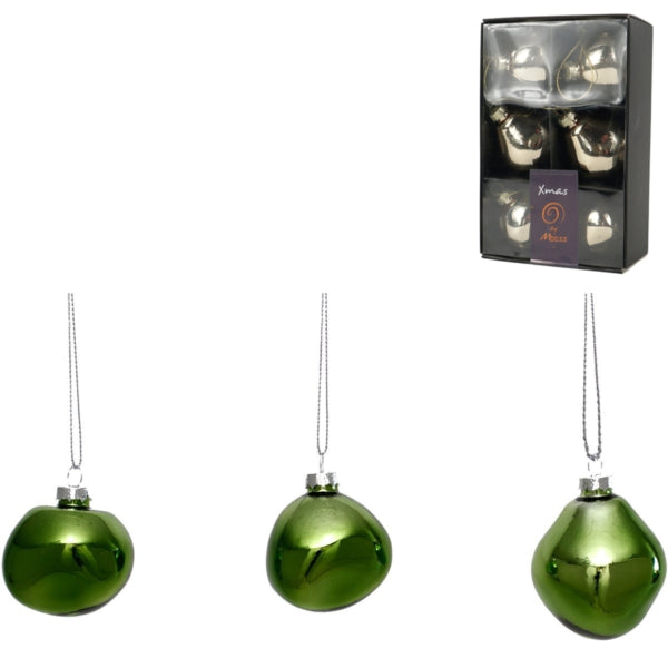 Xmas By Moos Bolas De Navidad Verdes 6 Cm 6 Piezas