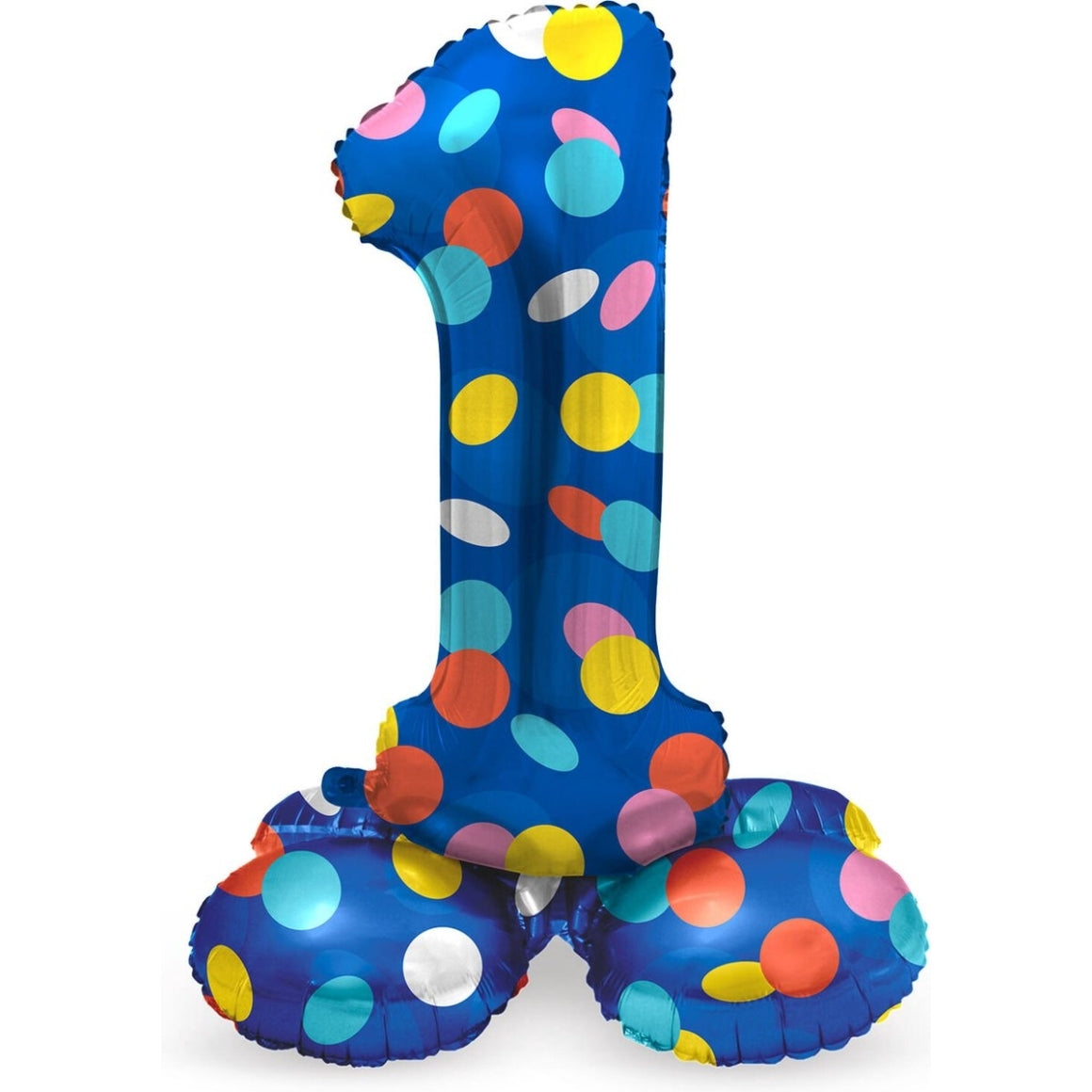 Folat Foil Balloon Standing 1 Dots 41 Cm