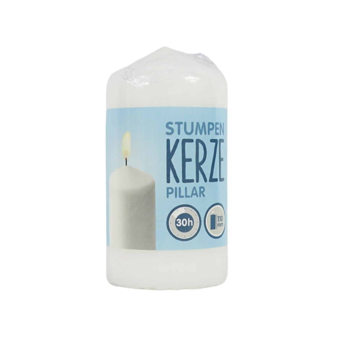 White Pillar Candle 6 X 11 Cm