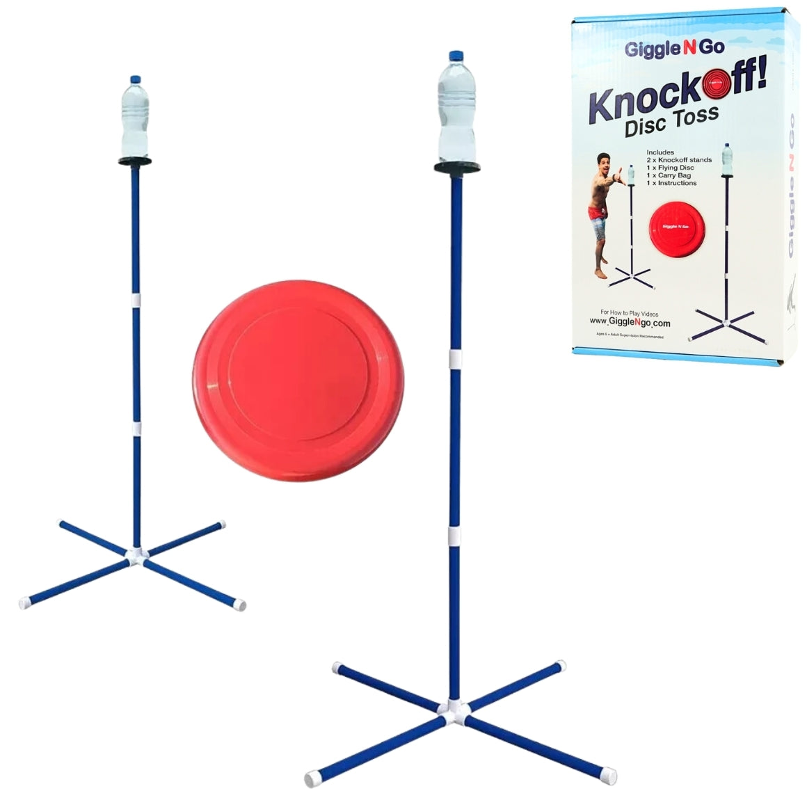 Giggle N Go Knock Off Frisbee Game 129 Cm
