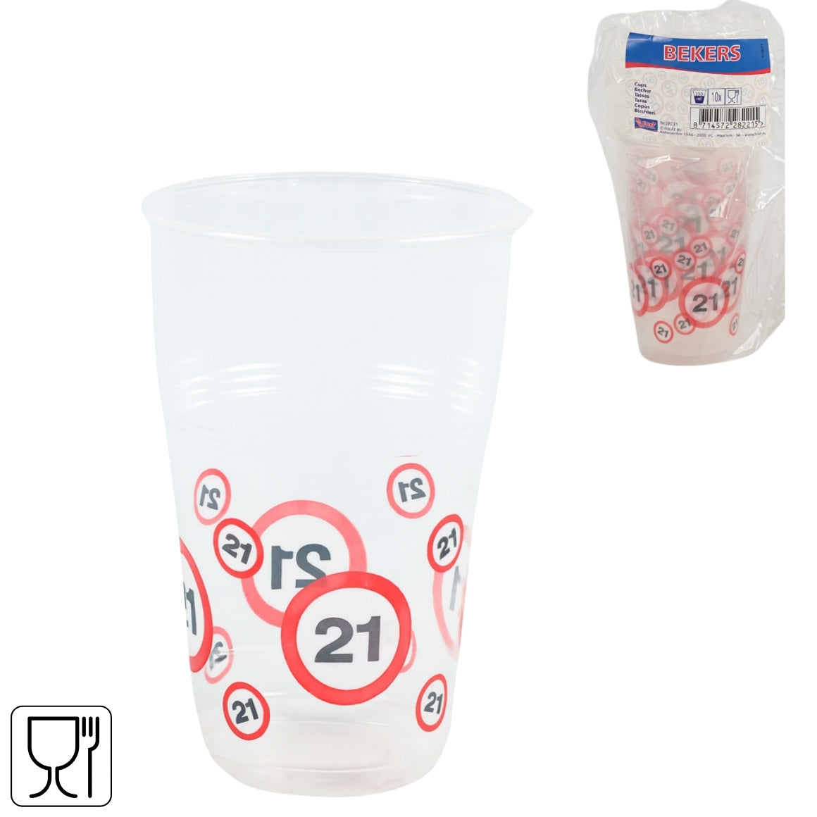 Folat Disposable Drinking Cups 350 Ml 10 Pieces