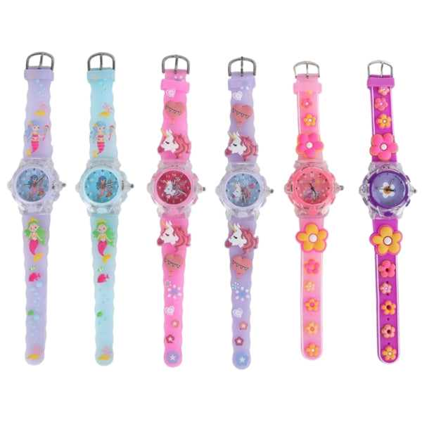 Glamour-Einhorn-Uhr mit hellen Kindern