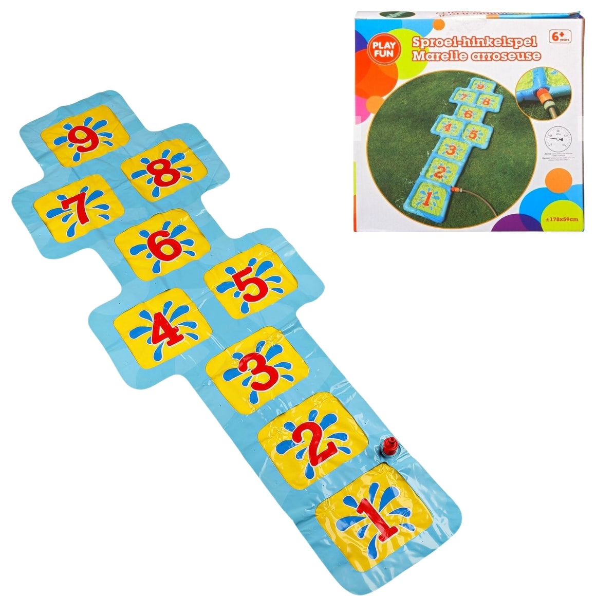 Water Splash Hopscotch Game 178 Cm