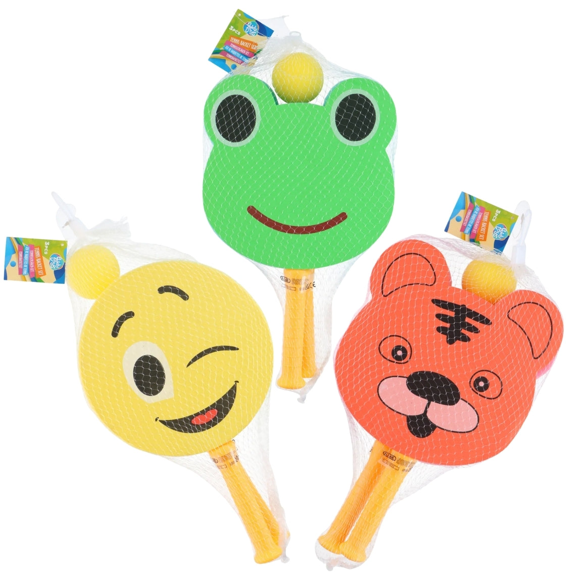 Tennis Set Foam Kids 3 Assorted