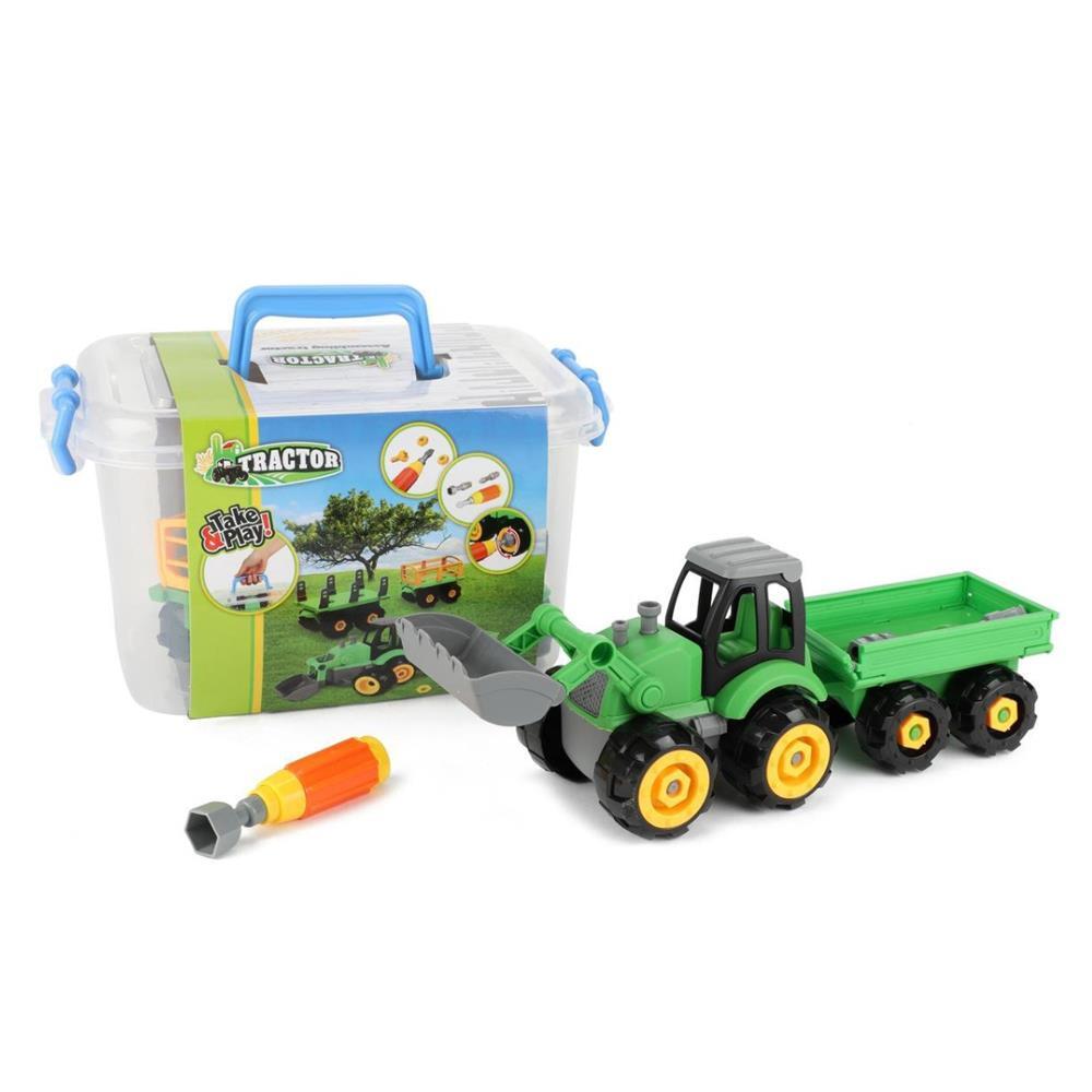 Toi-toys Tractor With Trailer 45 Cm