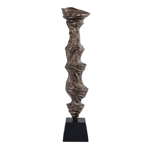 Ptmd Świecznik Fleure Aluminium Brązowy M 77 Cm