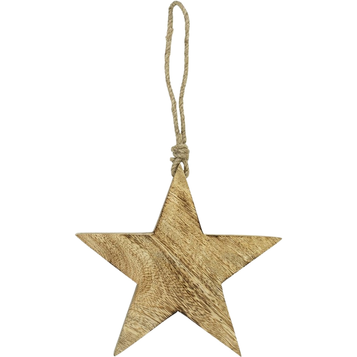 Star Pendant Mango Wood 19 Cm