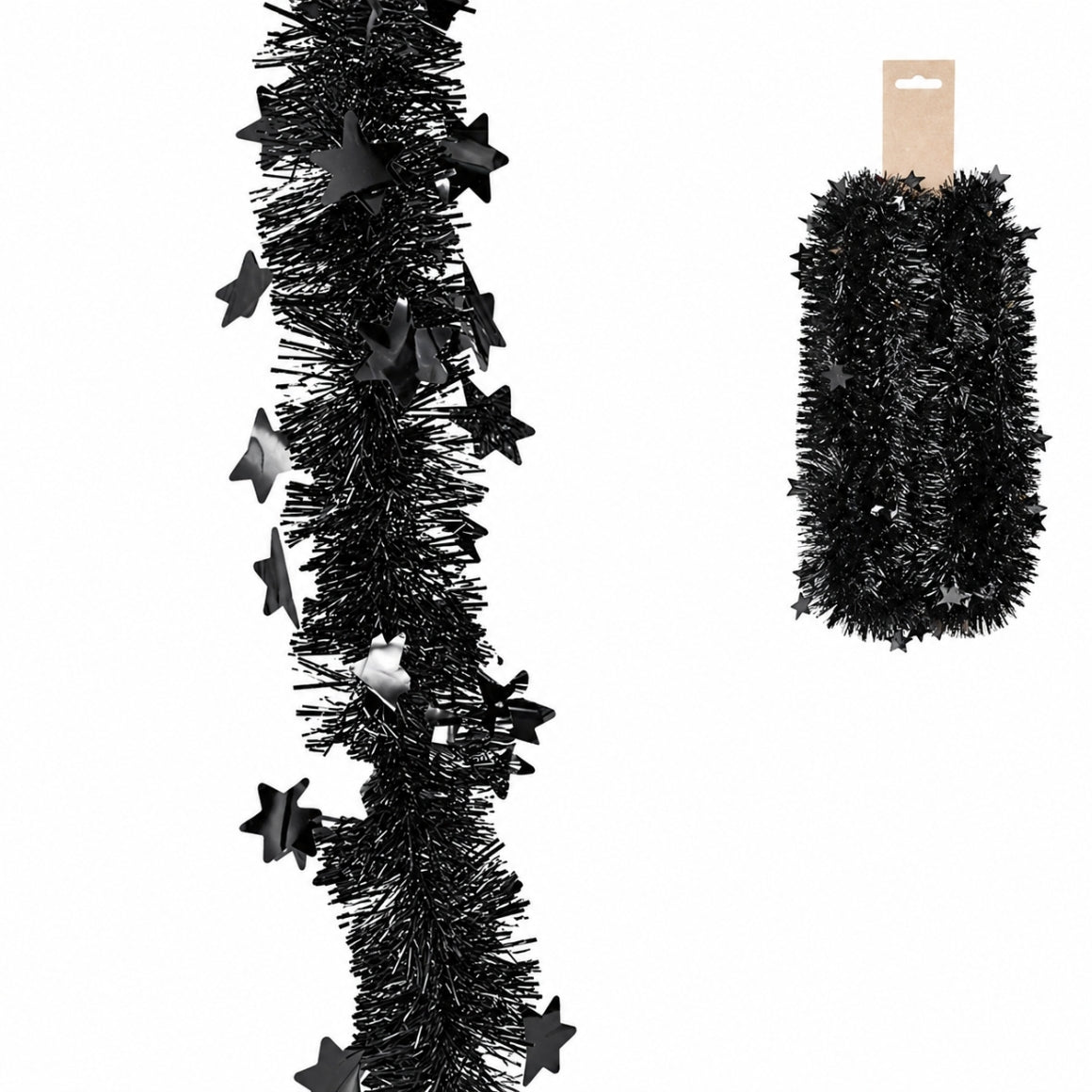Tinsel Garland String Black 2.7 M