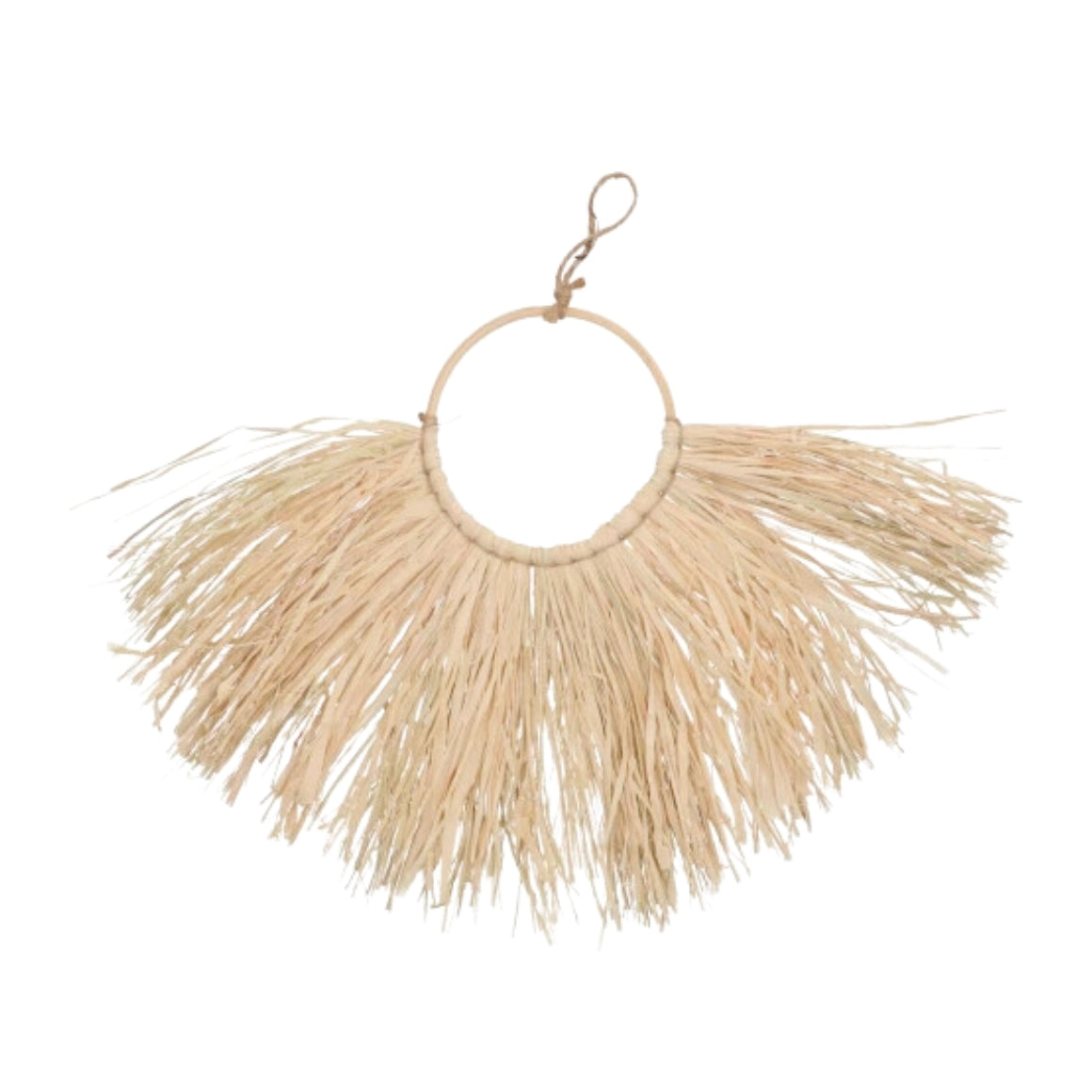 Boho Boho Natural Raffia Wall Decoration 60 Cm