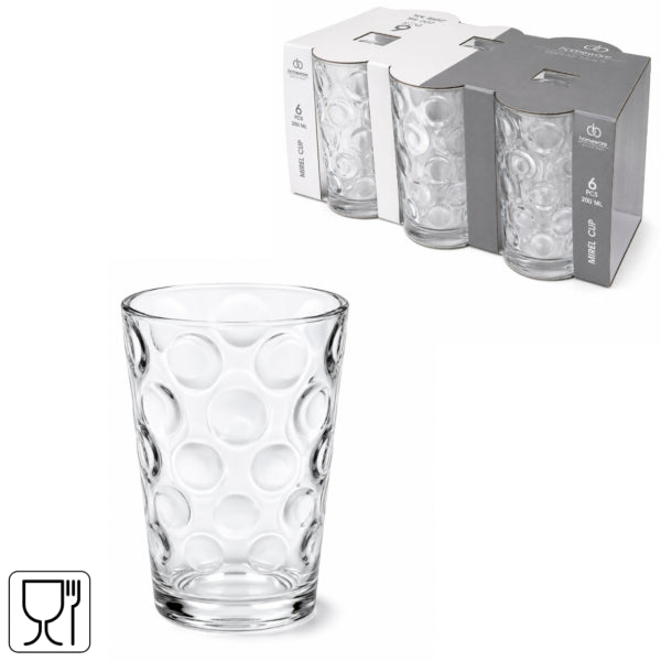 Homeware Drinking Glass Mirel 200 Ml 6 Pieces