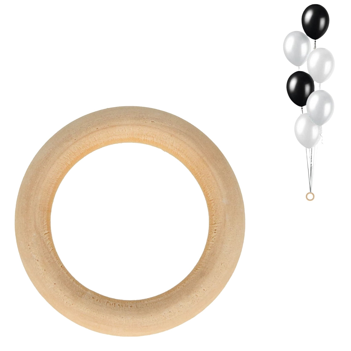 Træ Ballon Vægt Ring 8 Cm