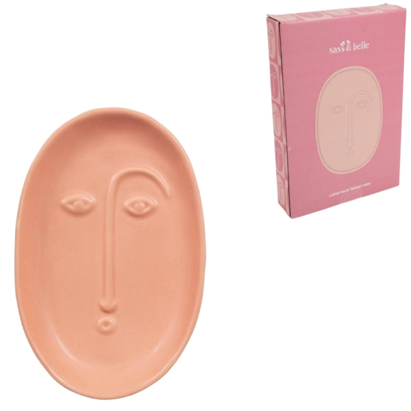 Sass & Belle Face Bowl Pink 19.5 Cm