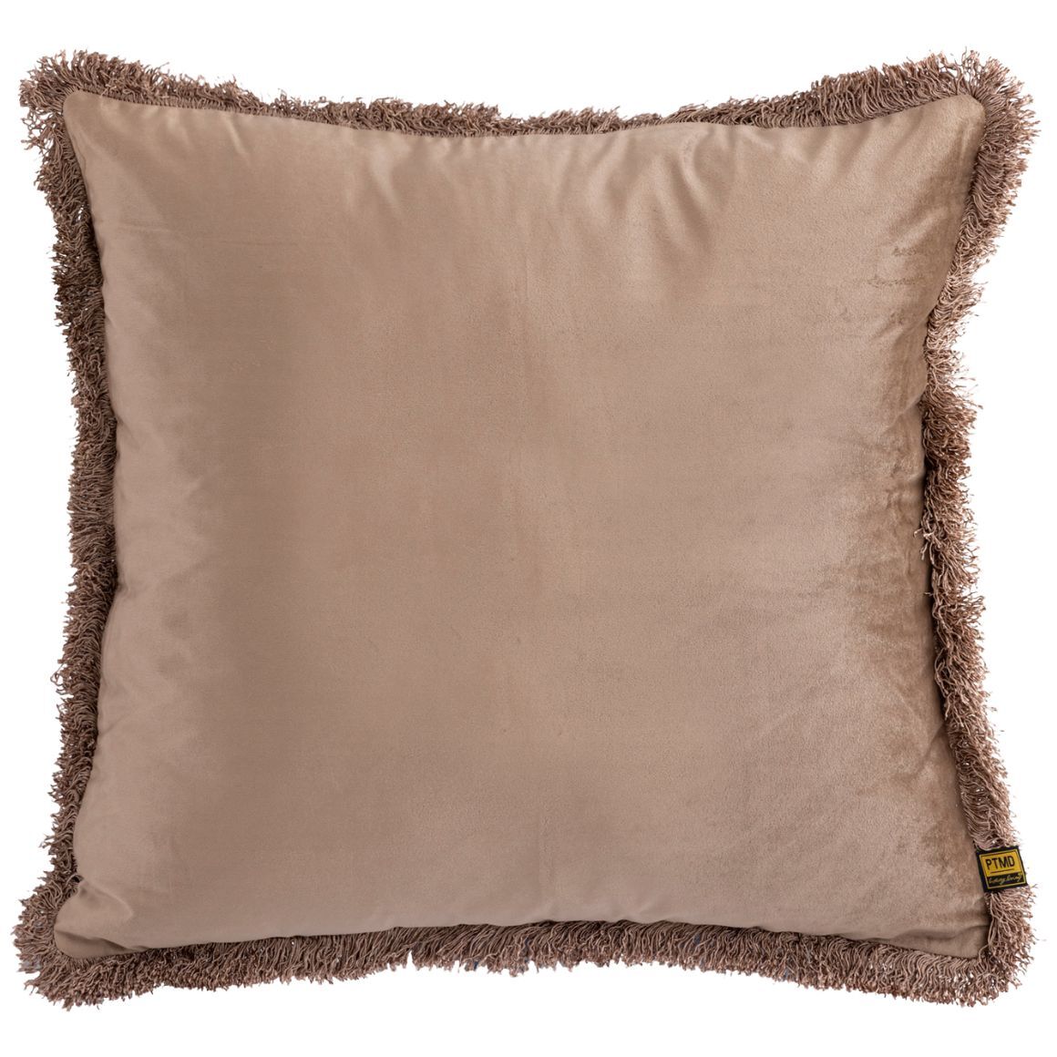 Ptmd Cushion Nous Velvet Taupe 60 X 60 Cm