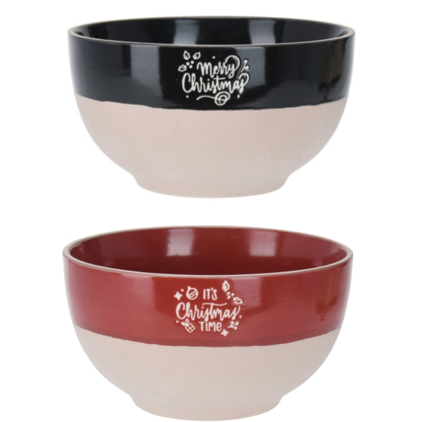 Christmas Bowl 490 Ml 2 Assorted