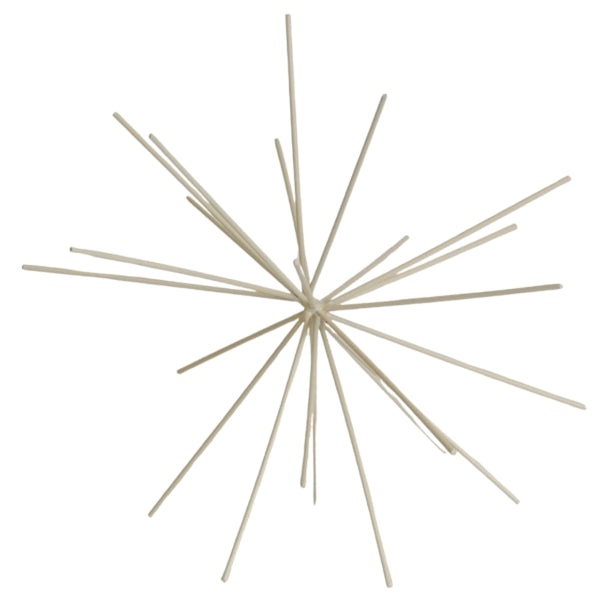 Housevitamin Ornament Firework Metal Beige 25 Cm