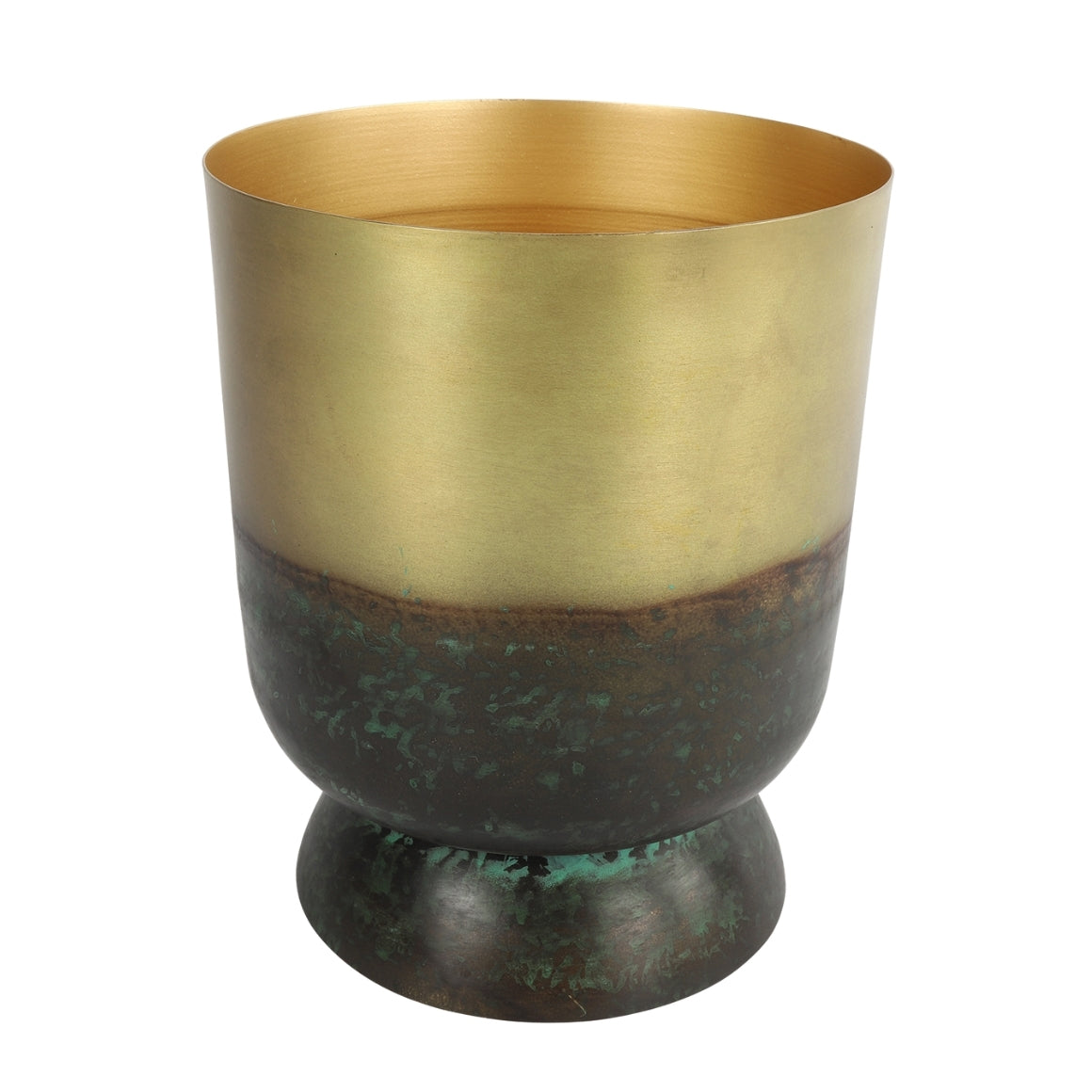 Countryfield Flower Pot Avelon S Green/brass 26 Cm