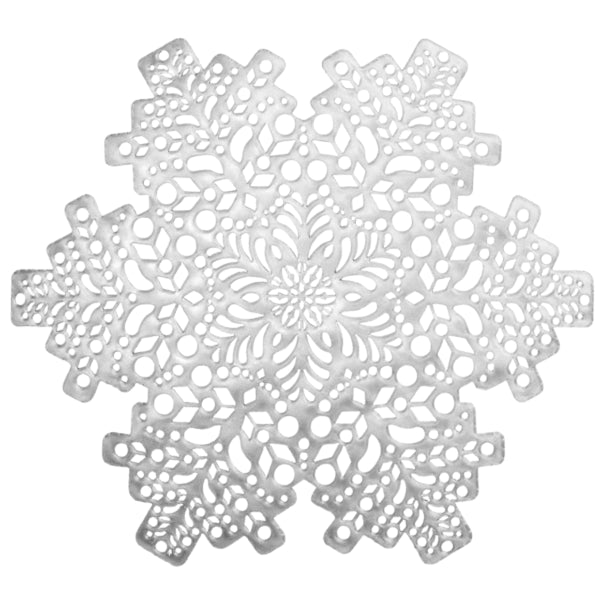 Christmas Snowflake Placemat Silver-colored 41 Cm